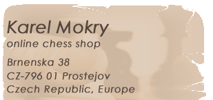 Karel Mokry, online Chess shop
